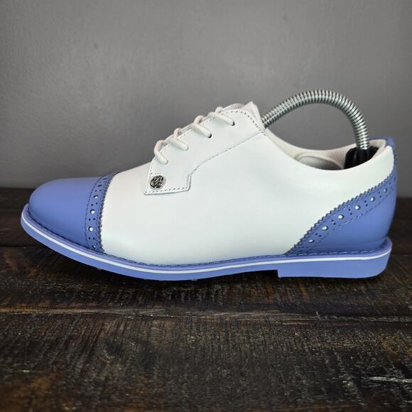 NEW G/Fore Gfore G4 Fore Gallivanter Womens Size 6.5 Golf Shoes White Blue - Picture 7 of 12